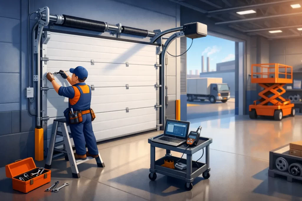 Assistenza portoni sezionali industriali