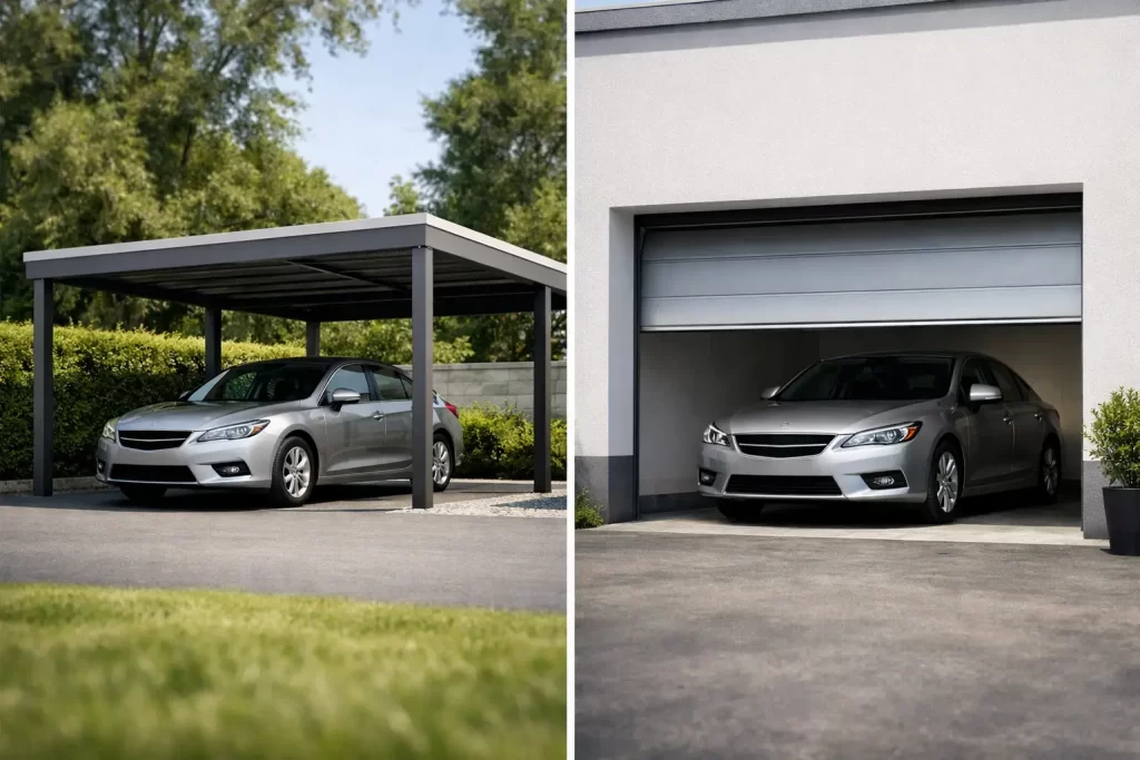 Carport o garage chiuso: cosa conviene