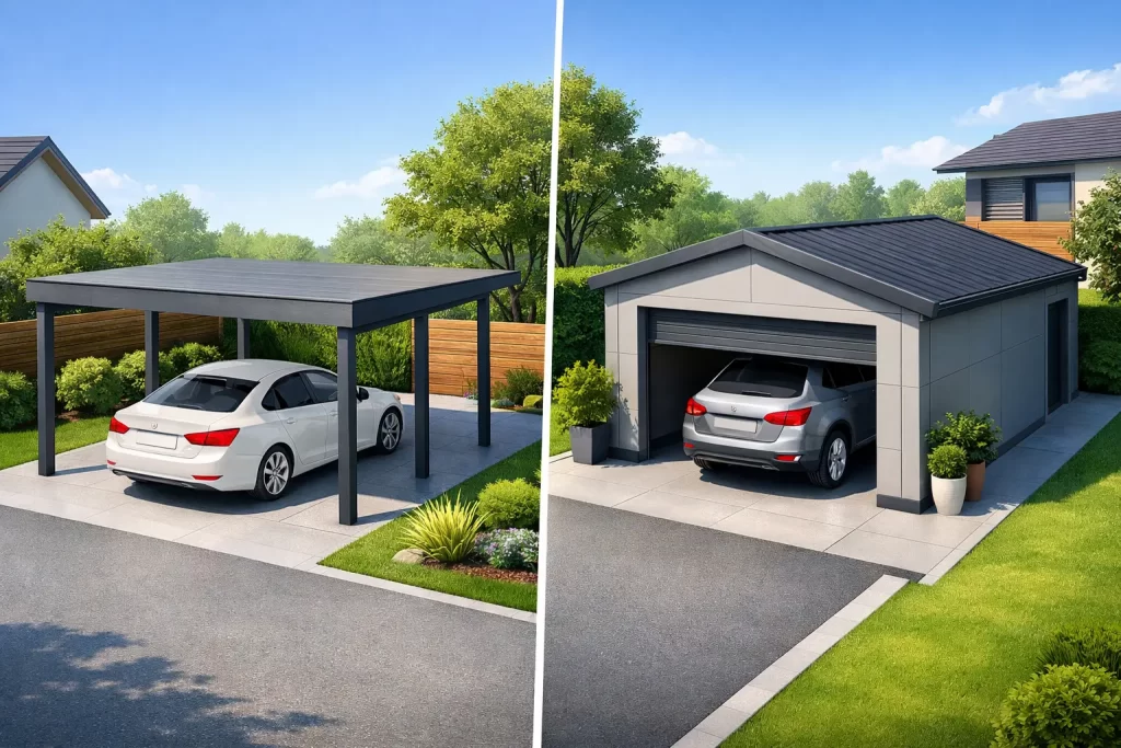 Carport o garage prefabbricato: cosa scegliere