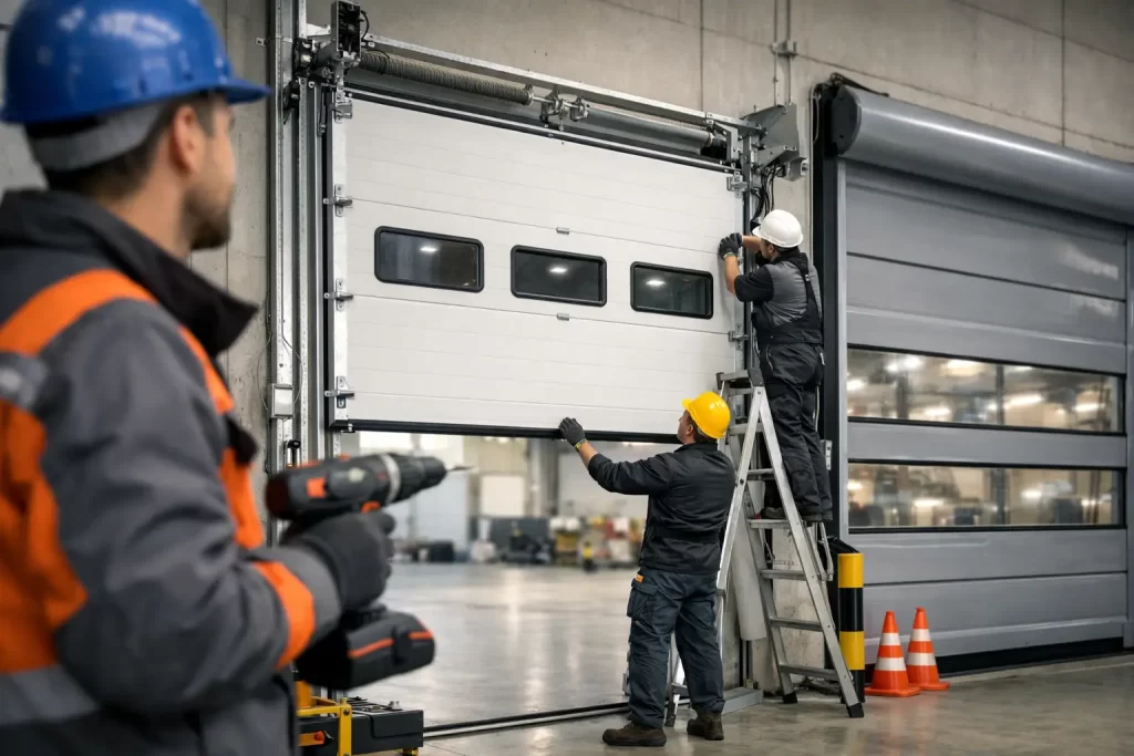 Installazione porte industriali certificate