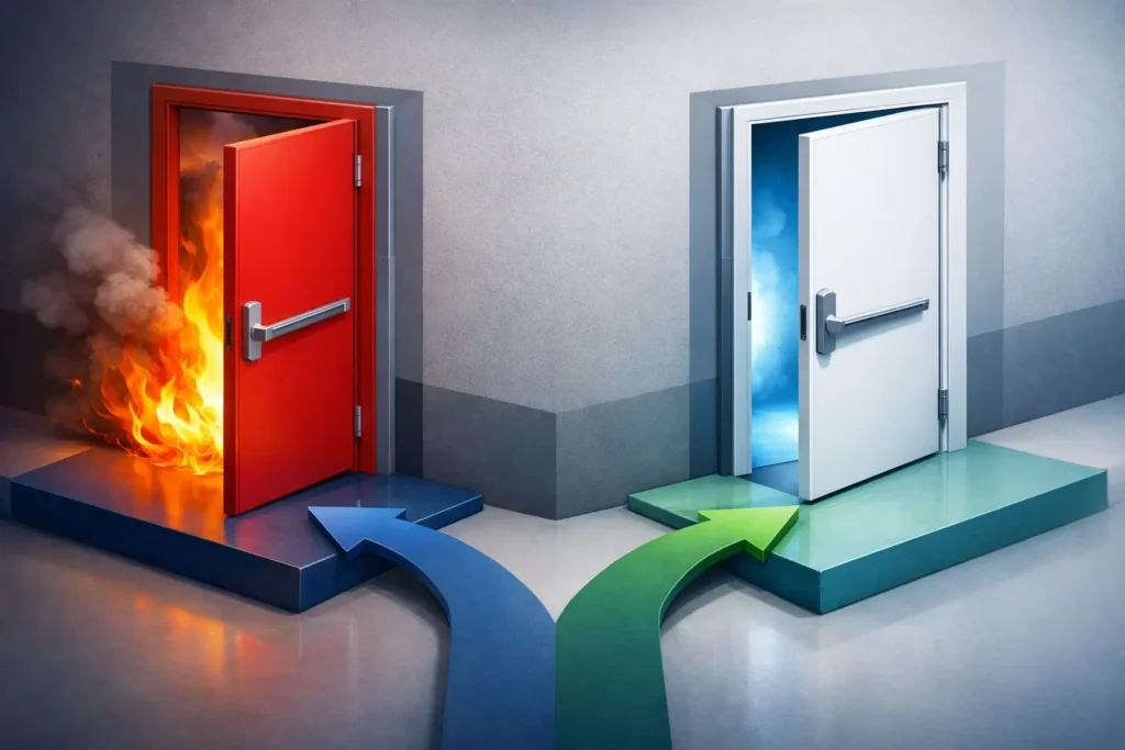 Porta tagliafuoco REI o EI: quale scegliere?