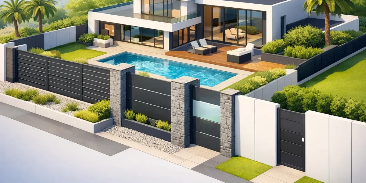 Migliori recinzioni per ville moderne