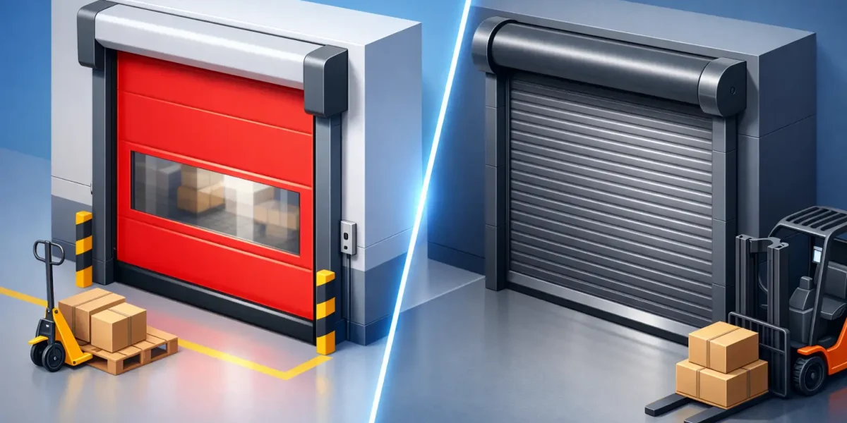 Porta rapida contro portone avvolgibile: quale scegliere